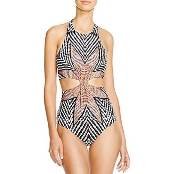 SYYDB Other - 🔥🎉HP🎉🔥Women’s Starfish Print High Waist 1-piece in black/white/pink.  Size L